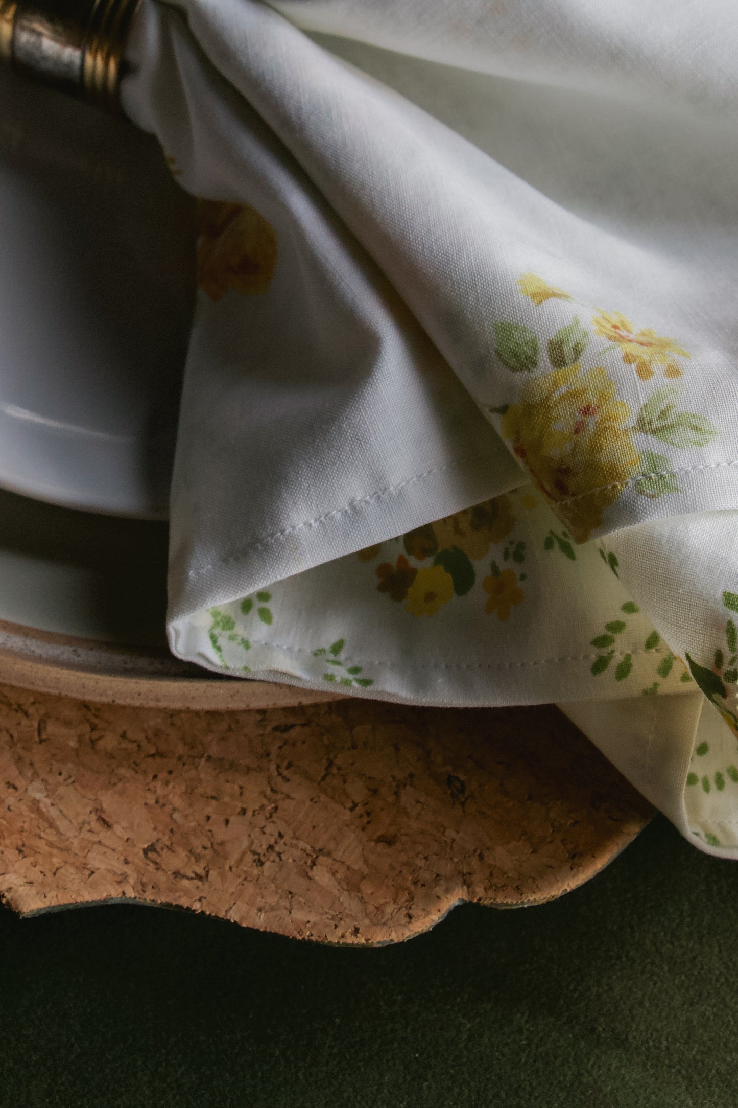 Yellow Rose Dinner Napkin