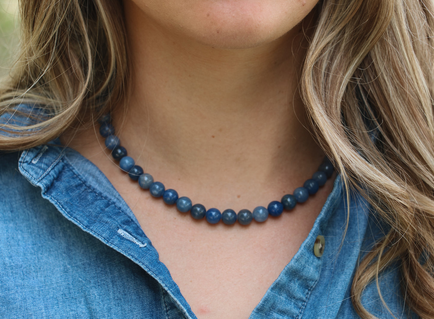 Harvest Denim Necklace