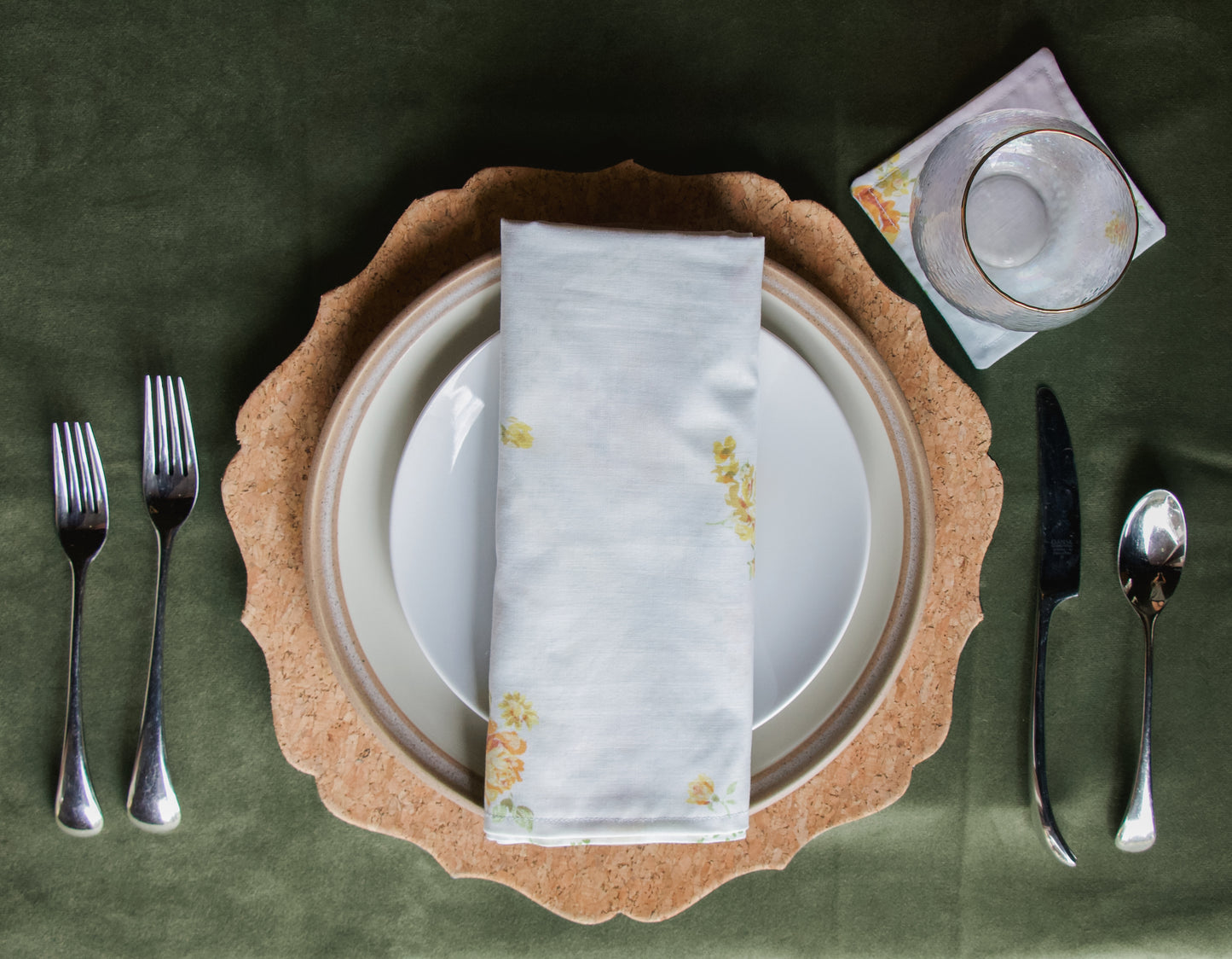 Yellow Rose Dinner Napkin