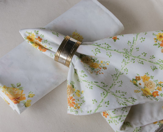 Yellow Rose Dinner Napkin