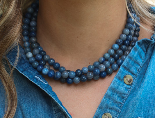 Harvest Denim Necklace