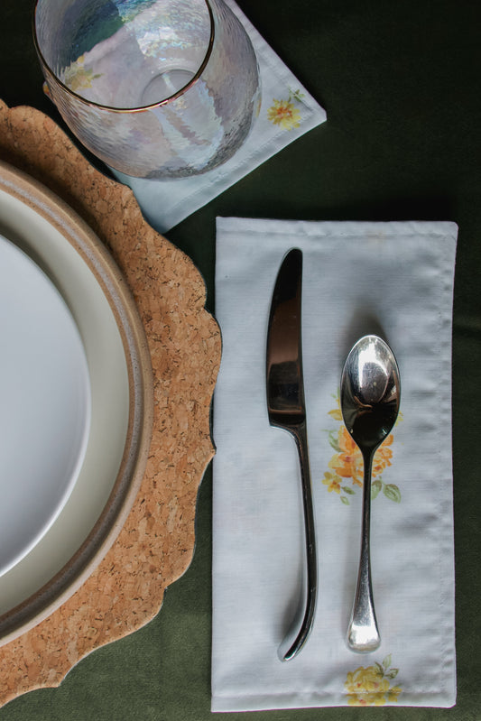 Yellow Rose Tea Napkin