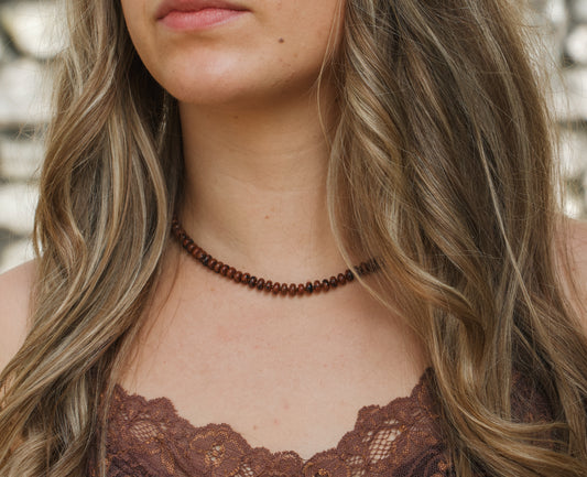 Saddle Leather Necklace