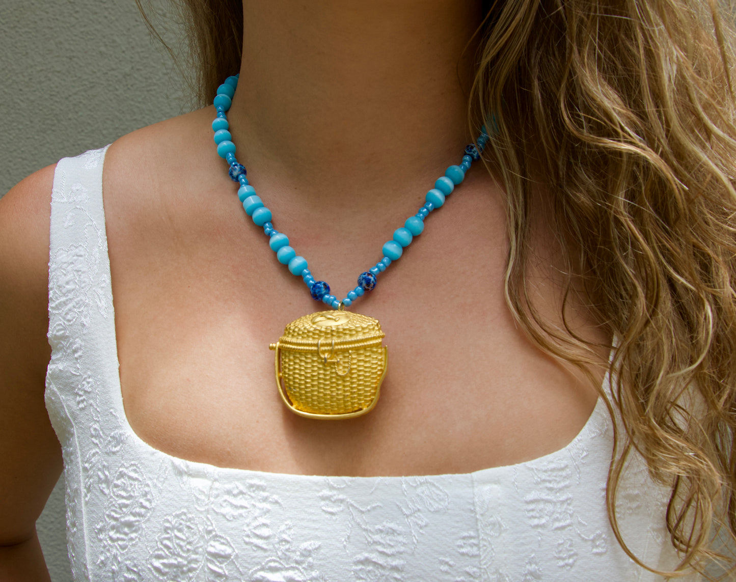 Seaside Basket Necklace