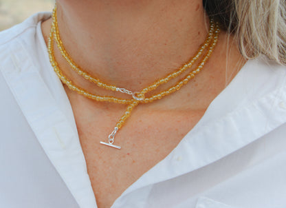 Yellow Rose Necklace